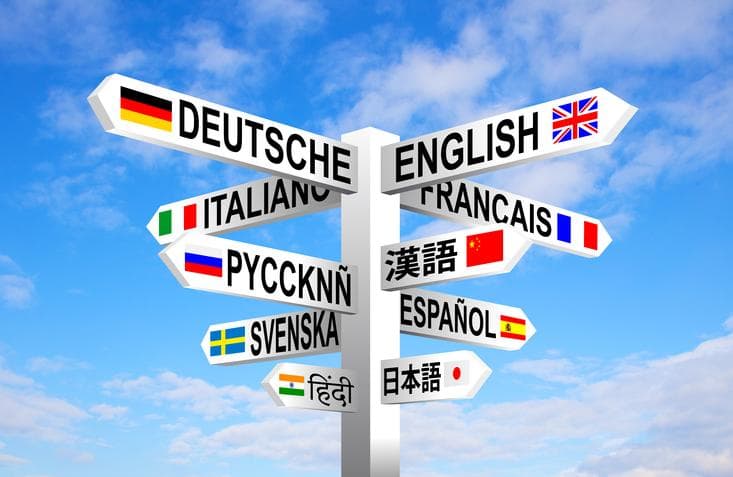 Languages signpost